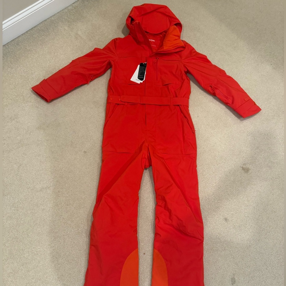 Red Hooded Jumpsuit